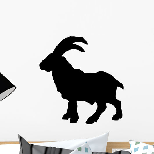 Black Billy Goat Wall Decal