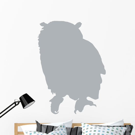 Grey Owl Wall Decal