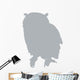 Grey Owl Wall Decal