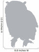 Grey Owl Wall Decal