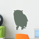Green Owl Wall Decal
