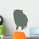 Green Owl Wall Decal