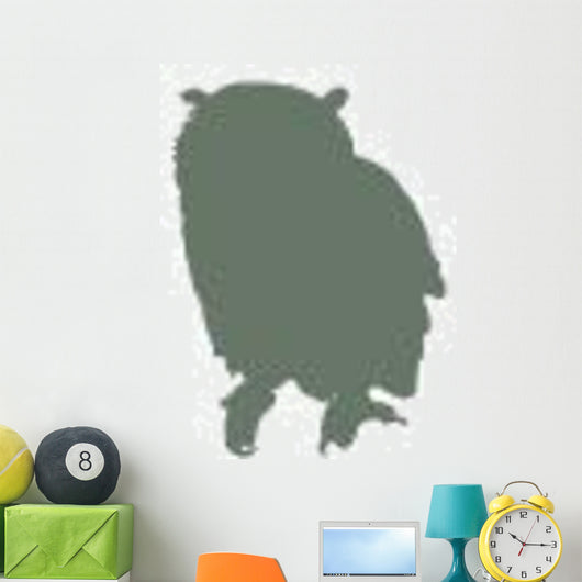 Green Owl Wall Decal