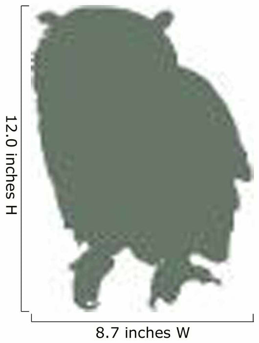 Green Owl Wall Decal