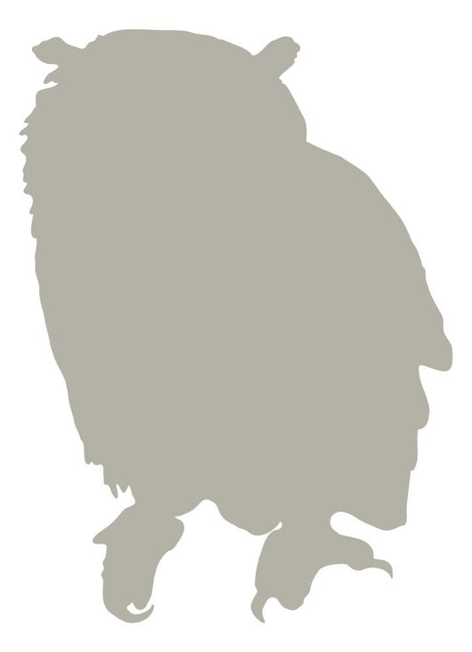 Tan Owl Wall Decal