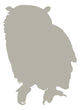 Tan Owl Wall Decal