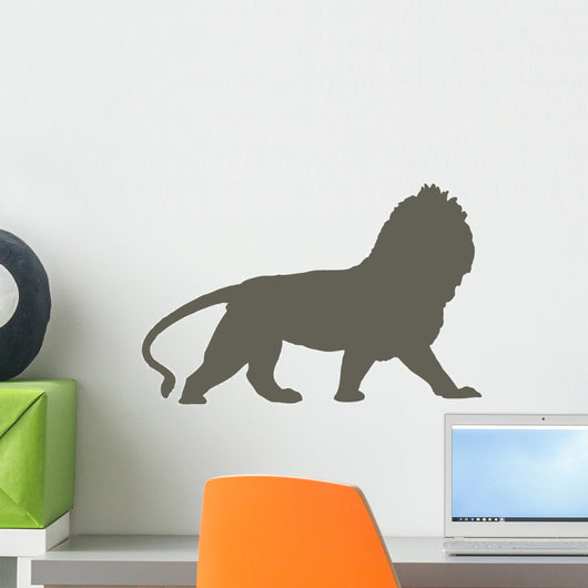 Brown Regal Male Lion Wall Decal