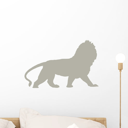 Regal Tan Male Lion Wall Decal
