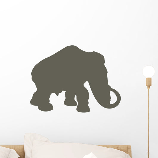 Brown Woolly Mammoth Wall Decal