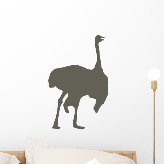 Brown Male Ostrich Wall Decal