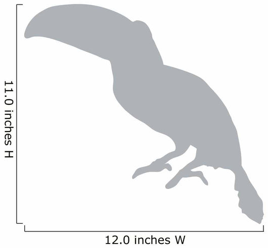 Grey Toucan Wall Decal