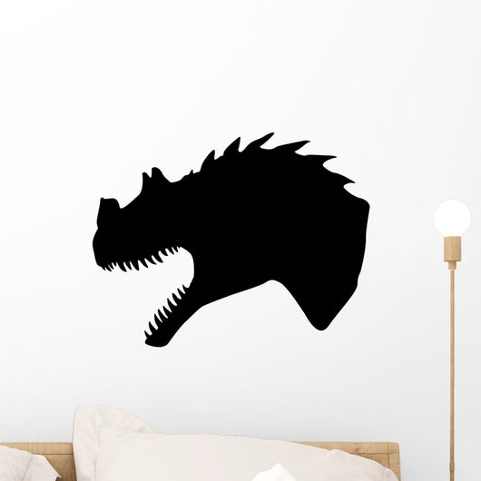 Black Allosaurus Tyrannosaurus Silhouette Wall Decal