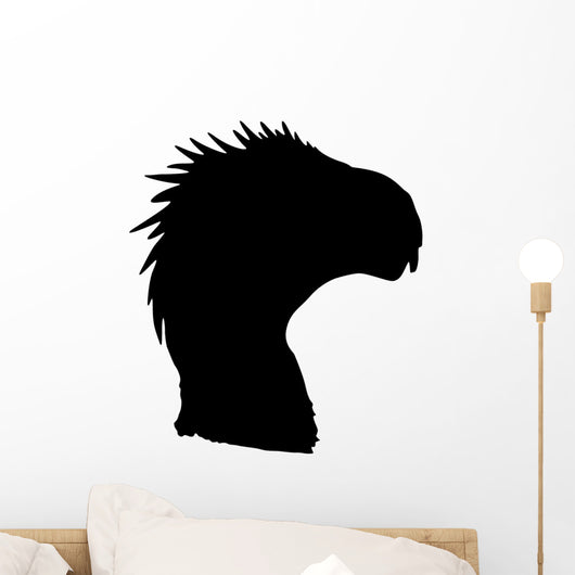Black Therapod Head Silhouette Wall Decal