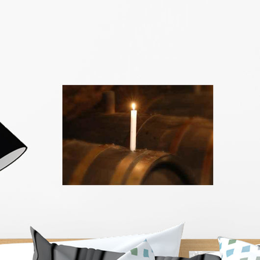 Wine Barrel Wall Decal Design 1