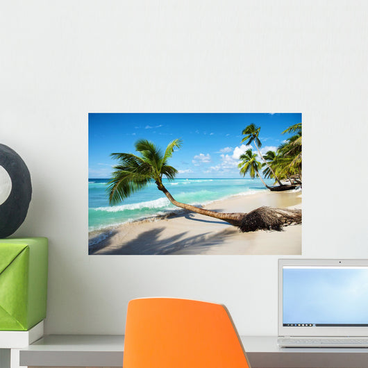 Caribbean Tropical Beach Wall Decal