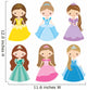 Vector Illustration Princess Different Wall Stickers Wall Decal