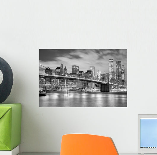 Manhattan and Brooklyn Bridge Wall Decal