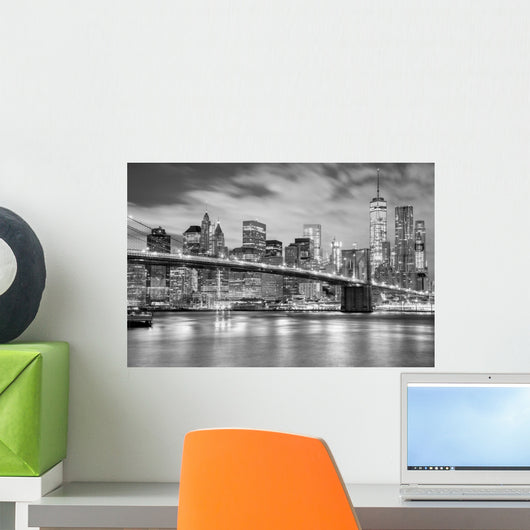 Manhattan and Brooklyn Bridge Wall Decal