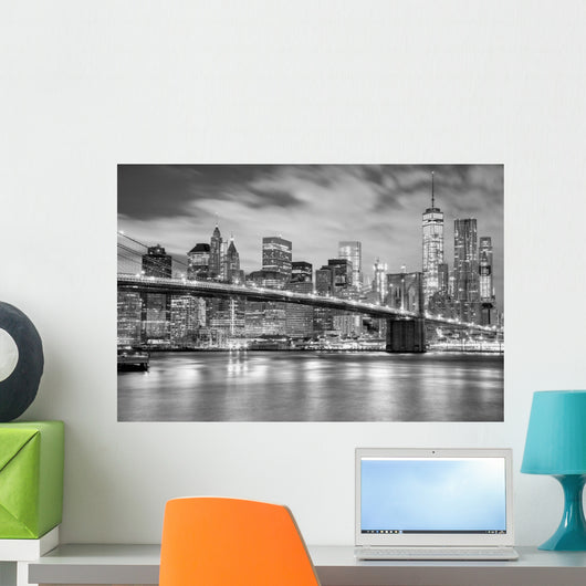 Manhattan and Brooklyn Bridge Wall Decal