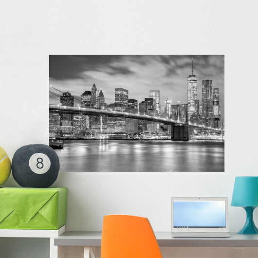 Manhattan and Brooklyn Bridge Wall Decal