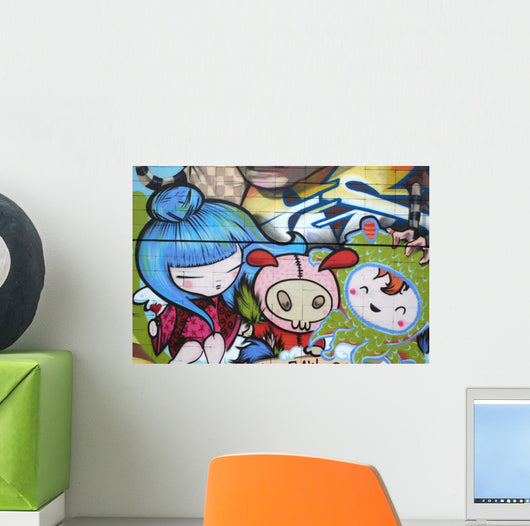 Dibujo Manga Uraban Graffiti Wall Decal