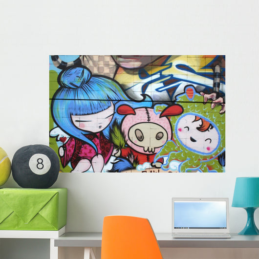 Dibujo Manga Uraban Graffiti Wall Decal