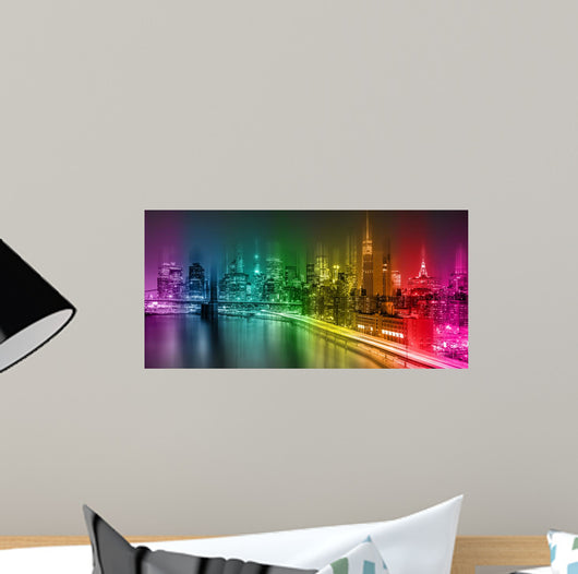 Fantastic Nighttime New York Wall Decal