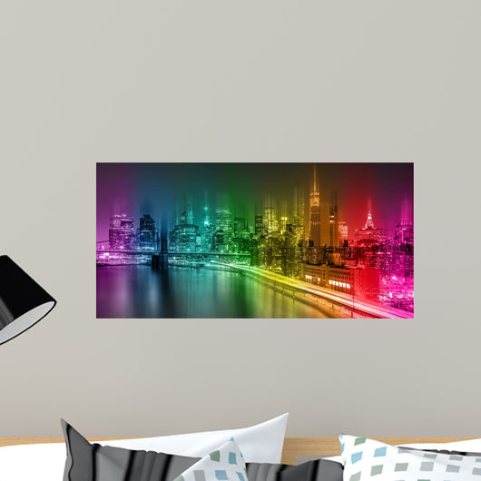 Fantastic Nighttime New York Wall Decal