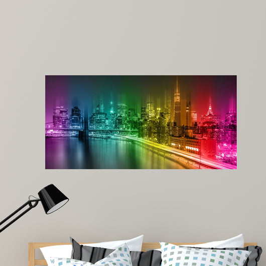 Fantastic Nighttime New York Wall Decal
