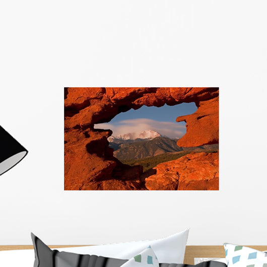 Pikes Peak from Garden Wall Decal