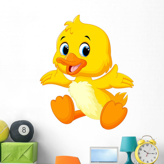 Cute Baby Duck Lifted Wall Decal