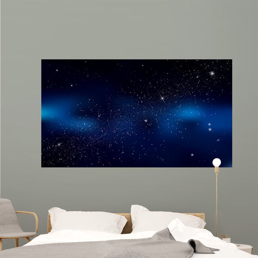 Abstract Is Space with Wall Decal Design 1