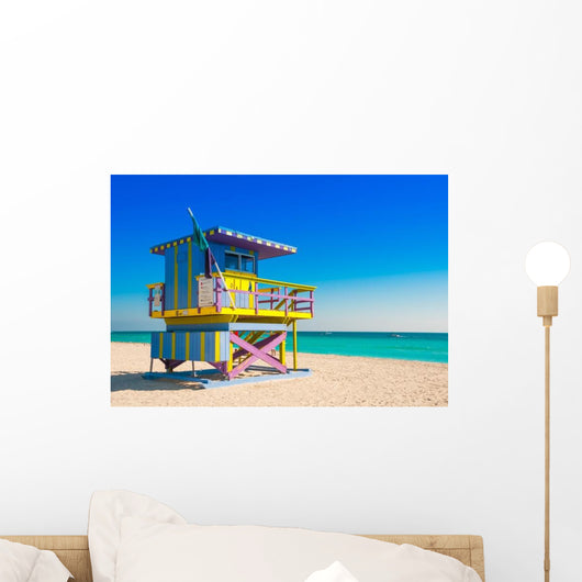 Lifeguard Tower South Beach Wall Decal