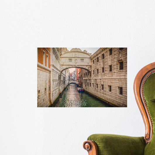 Gondolas Canal Bridge Sighs Wall Decal