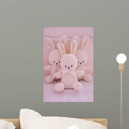 Stuffed Rabbits Wall Decal