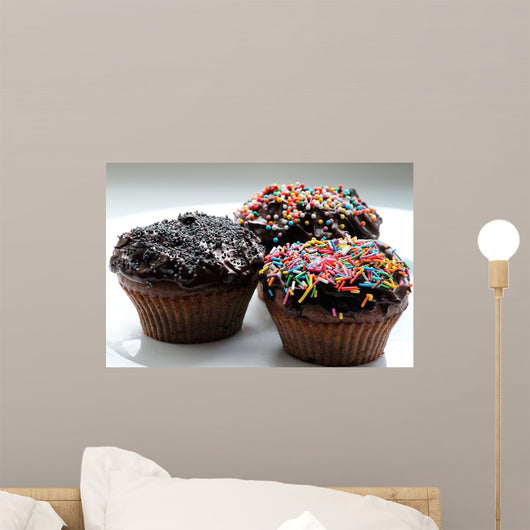 Sweet Chocolate Cupcakes Wall Decal