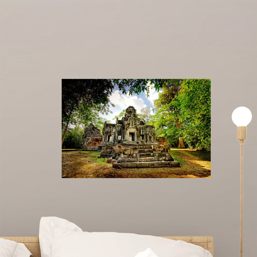 Cambodian Temple Ruins Wall Decal
