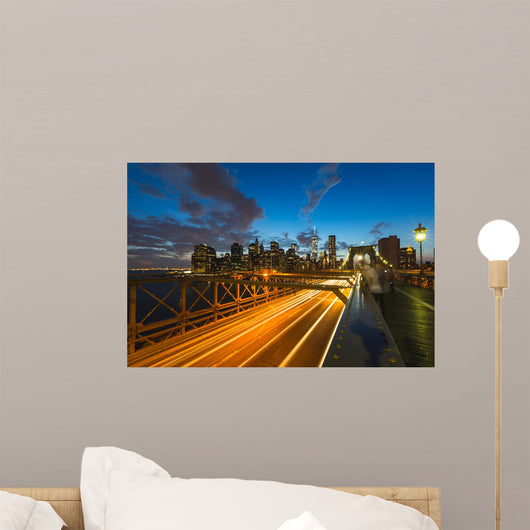 Traffic Brooklyn Bridge New Wall Decal