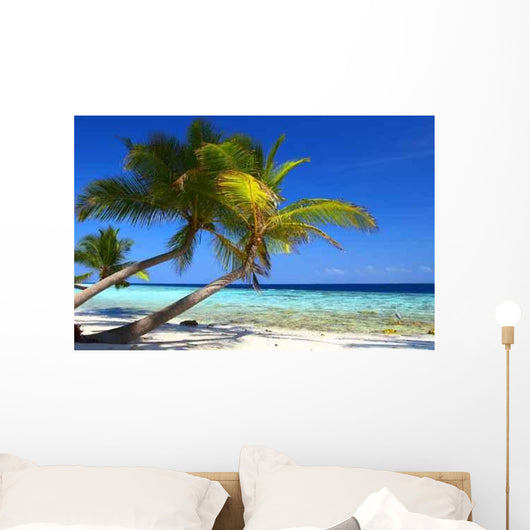 Phenomenal Beach with Palm Wall Decal