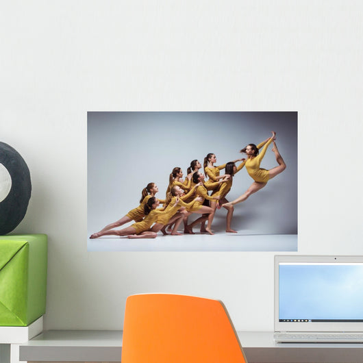 Modern Ballet Dancers Preforming Wall Decal