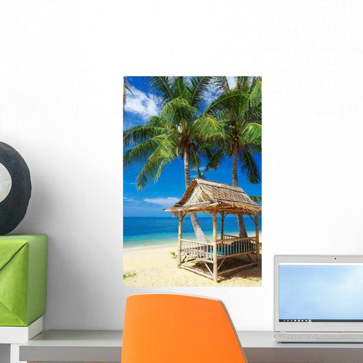 Bamboo Hut Wall Decal