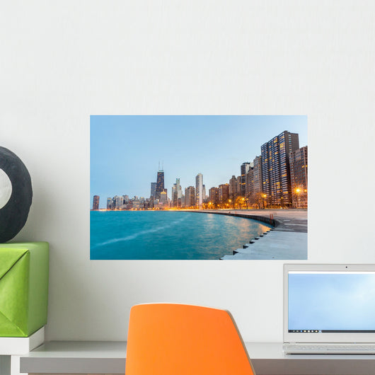 Chicago Dusk Wall Decal
