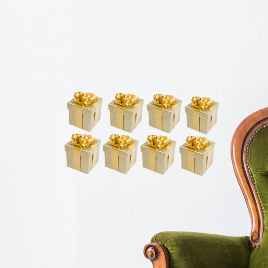 Eight Beautiful Golden Gifts Wall Decal