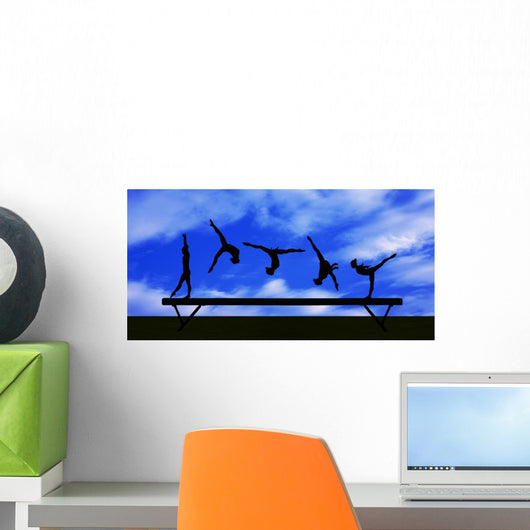 Gymnastic Silhouette Wall Decal Design 2