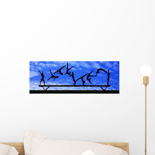 Gymnastic Silhouette Wall Decal Design 1