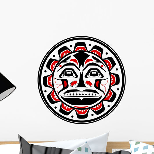 Tribal American Ethnic Sun Wall Decal
