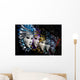 Row Venetian Masks Wall Decal