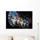 Row Venetian Masks Wall Decal