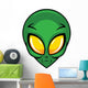 Alien Head Vector Icon Wall Decal
