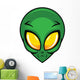 Alien Head Vector Icon Wall Decal